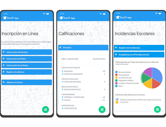 Plataforma DocCF - Aplicación Móvil para Familias