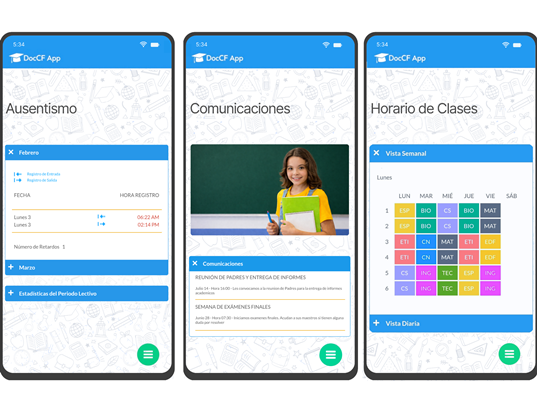 Plataforma DocCF - Aplicación Móvil para Familias